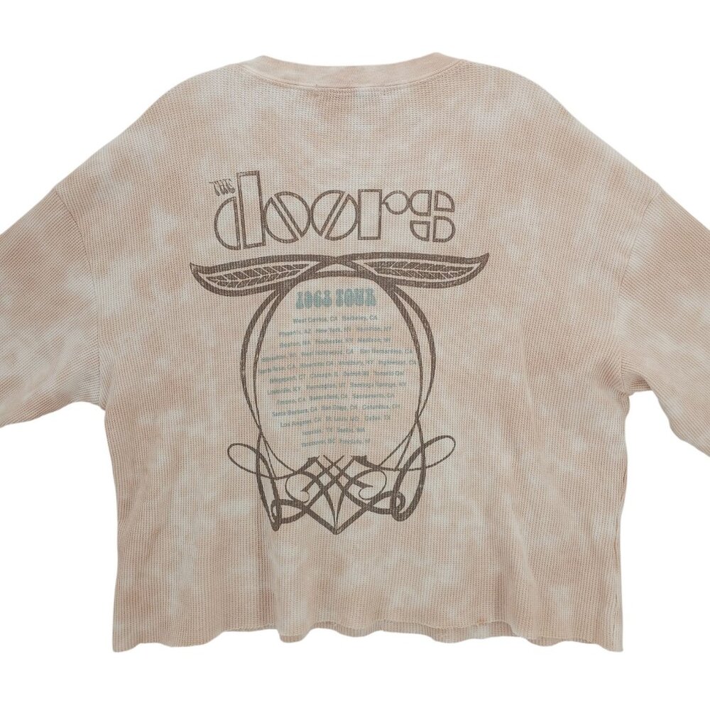 DAYDREAMER The Doors 1968 Tour Long Sleeve Waffle Knit Boxy Top SMALL - Picture 3 of 8